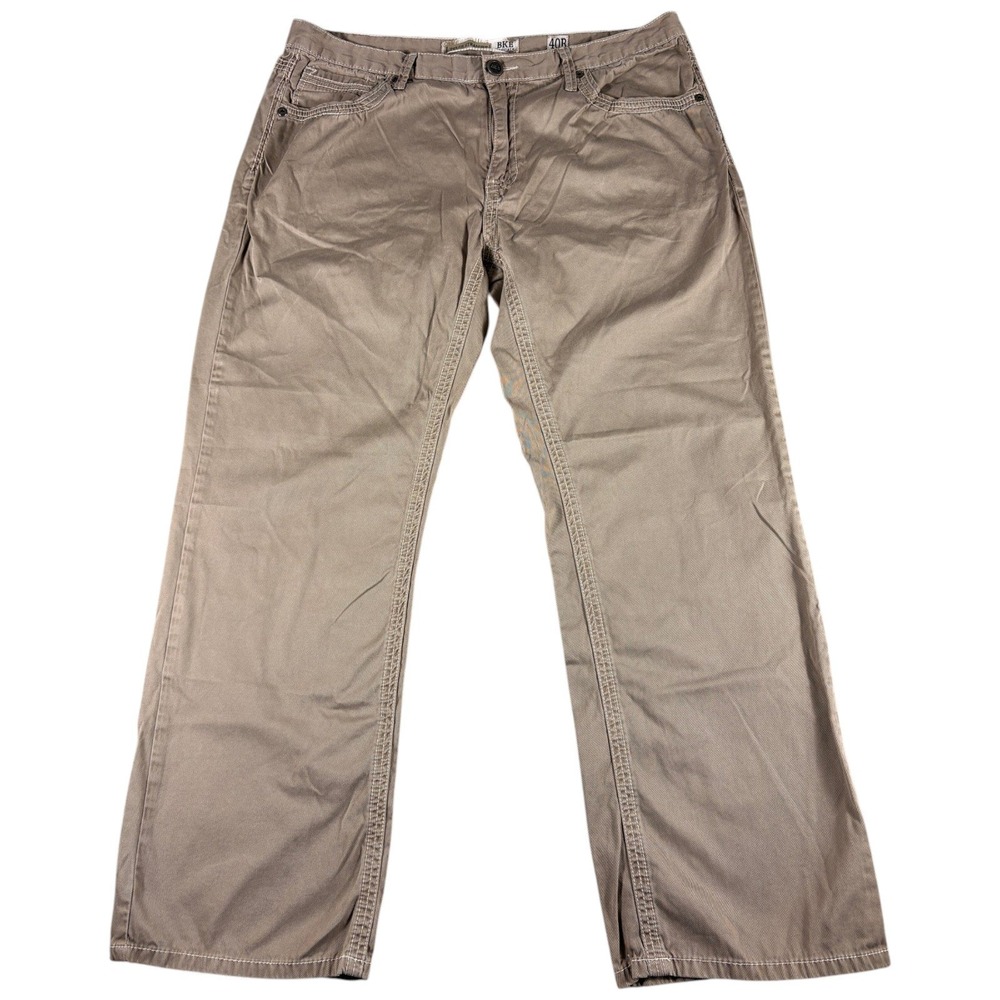 VTG BKE Tyler Straight Pants Men's 40R Khaki Tan Workwear Heritage Business Y2K
